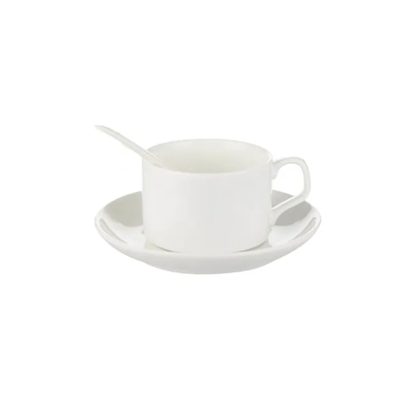 Set de Tazas con Platillos + Cucharita 5oz.