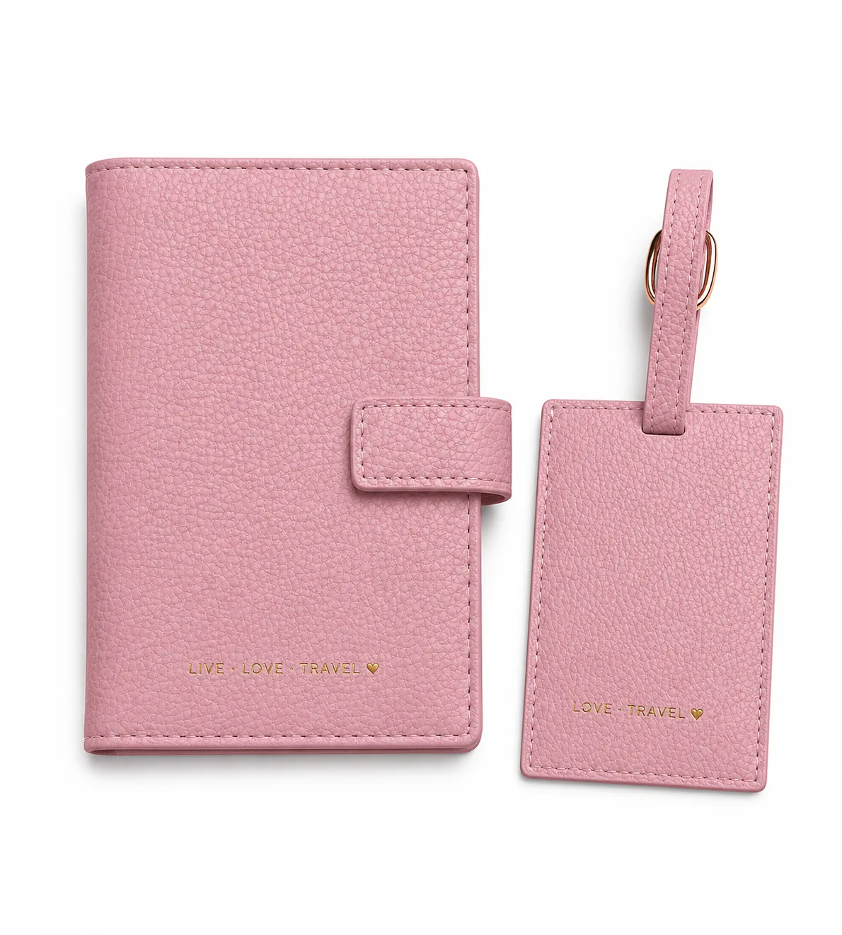 Portapasaporte con Broche + Identificador de Maleta